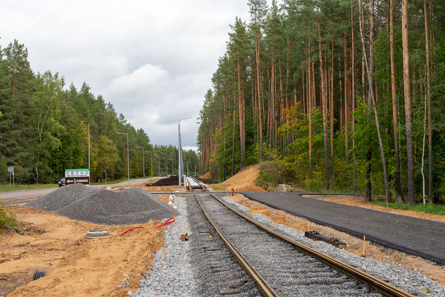 Daugavpils — Construction of new tram line Ķīmija — Stropi