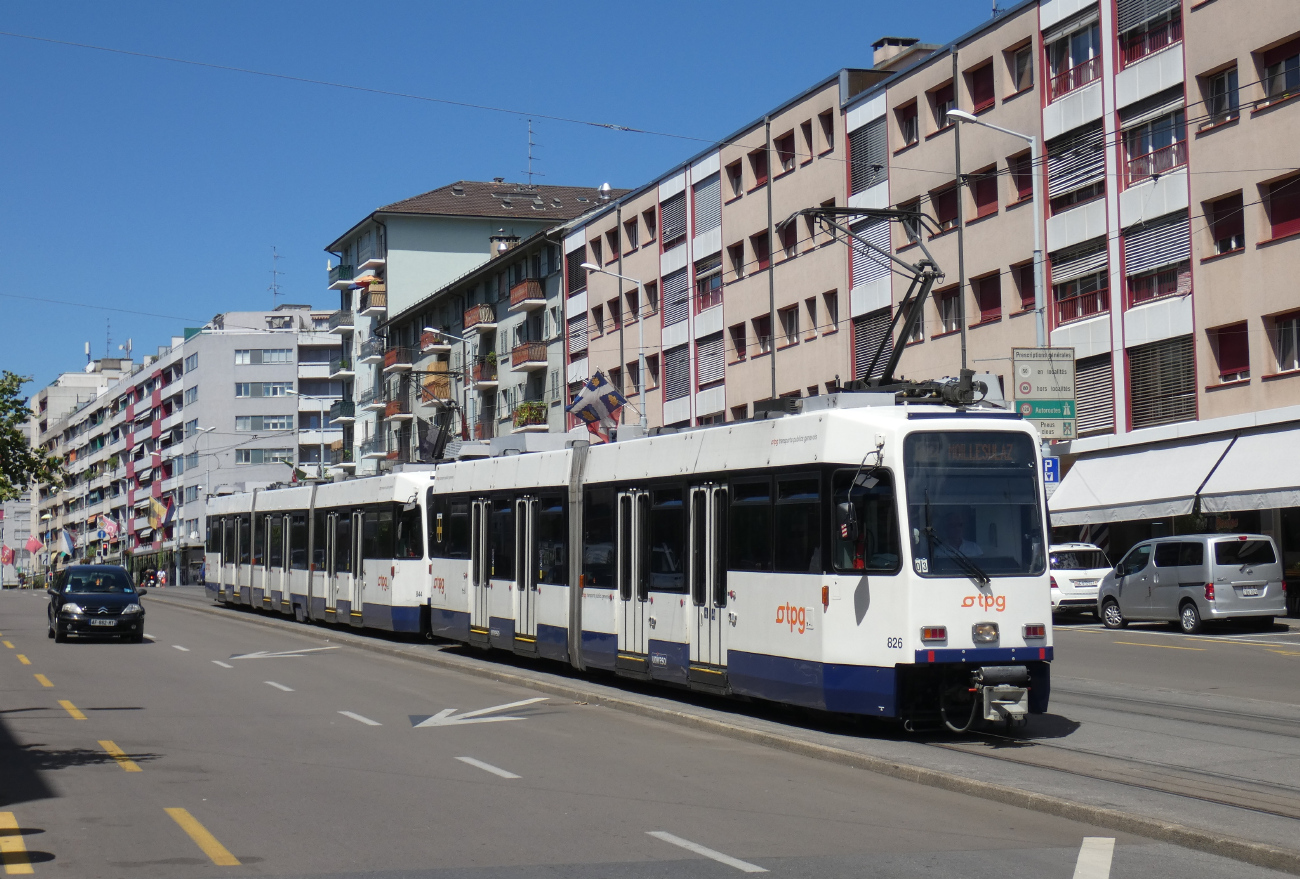 Geneva, ACMV/ABB/Duewag Be 4/6 № 826