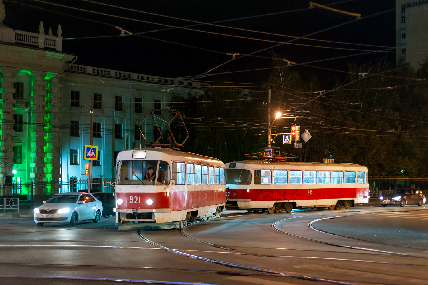 Самара, Tatra T3SU (двухдверная) № 921