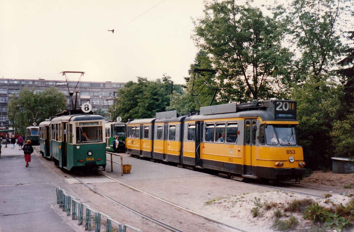 Poznań, Konstal N № 665; Poznań, Beijnes 1G № 853 Poznań, Konstal N № 665; Poznań, Beijnes 1G № 853