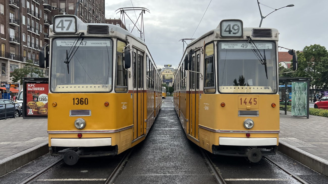 Будапешт, Ganz CSMG2 № 1360; Будапешт, Ganz CSMG2 № 1445