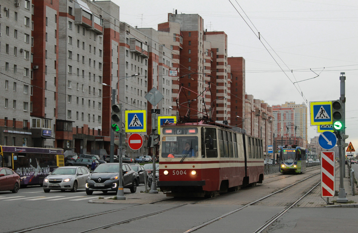 Санкт-Петербург, ЛВС-86К № 5004; Санкт-Петербург — Трамвайные линии и инфраструктура