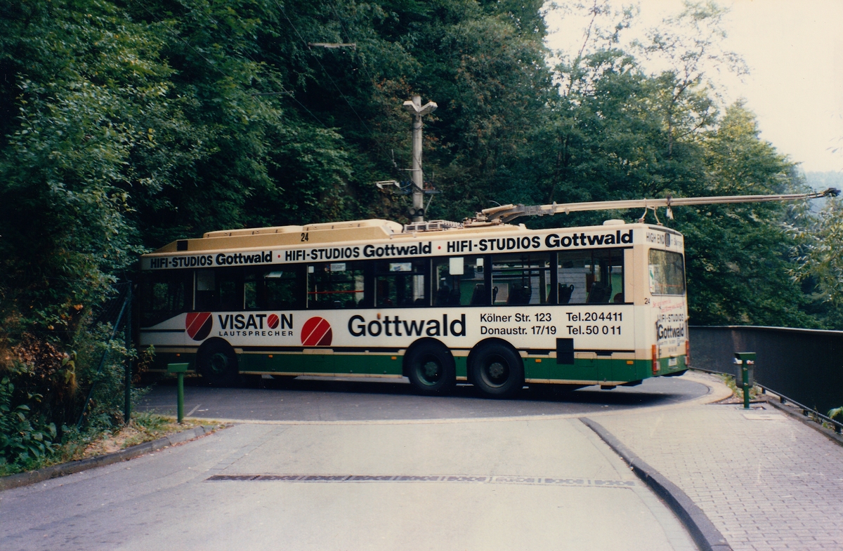 Золинген, MAN/Gräf & Stift 860 SL172HO № 24; Золинген — Троллейбусный поворотный круг Унтербург