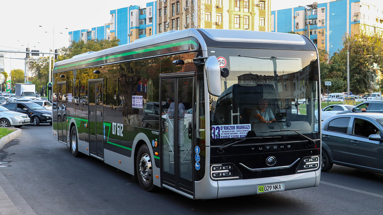 Tashkent, Yutong ZK6126BEVG № 07612