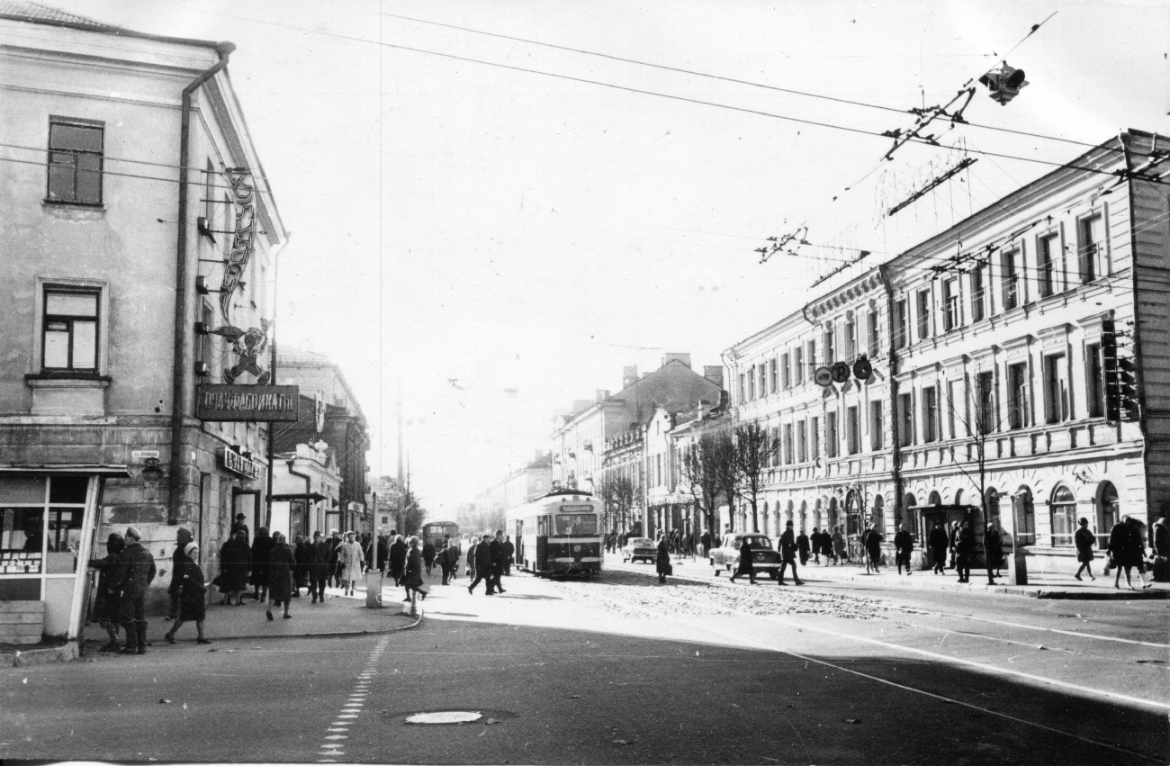 Tver — Old photos (1917–1991); Tver — Streetcar lines: Central district