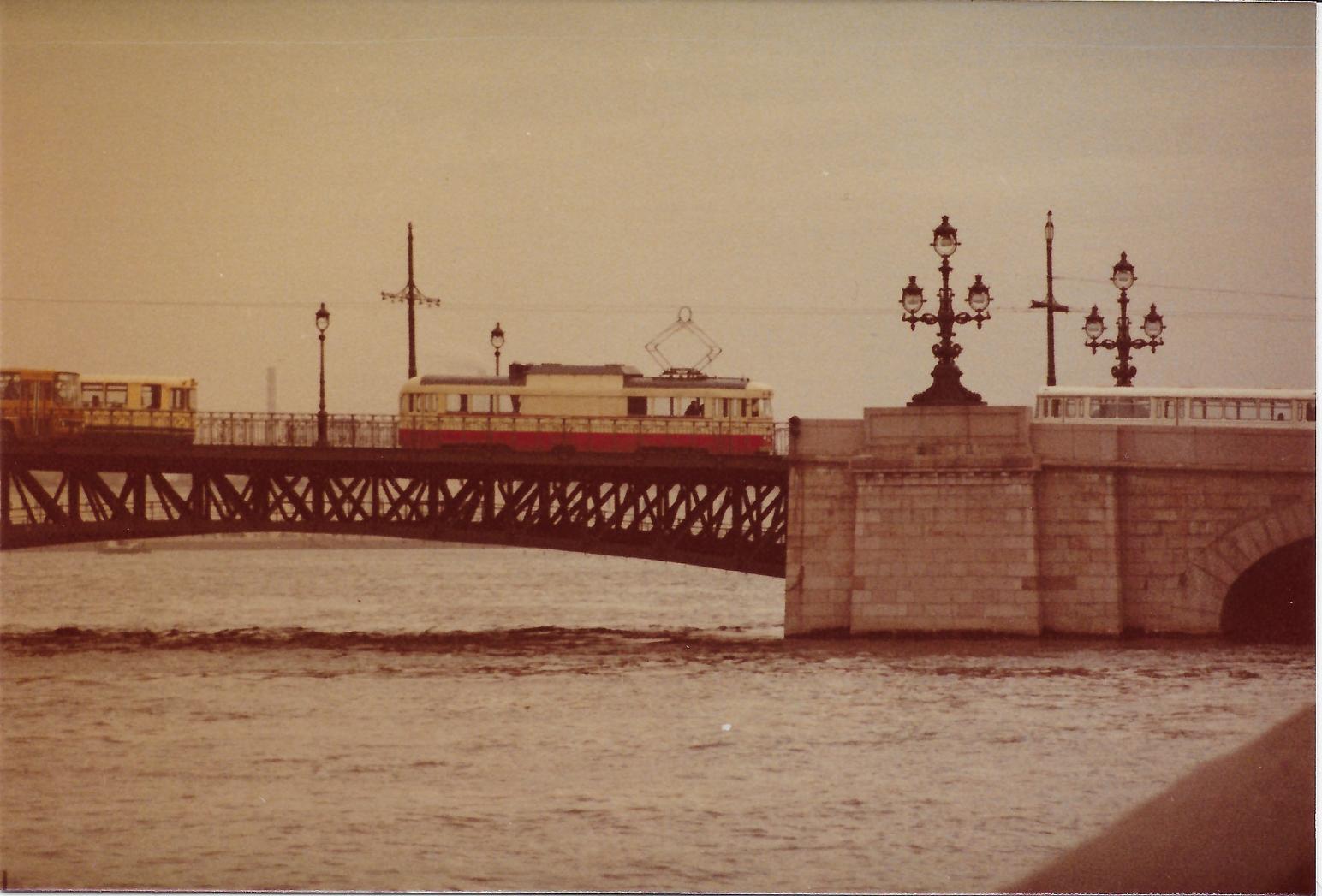 Санкт-Петербург, ЛМ-47 № С-3543; Санкт-Петербург — Исторические фотографии трамвайных вагонов; Санкт-Петербург — Мосты