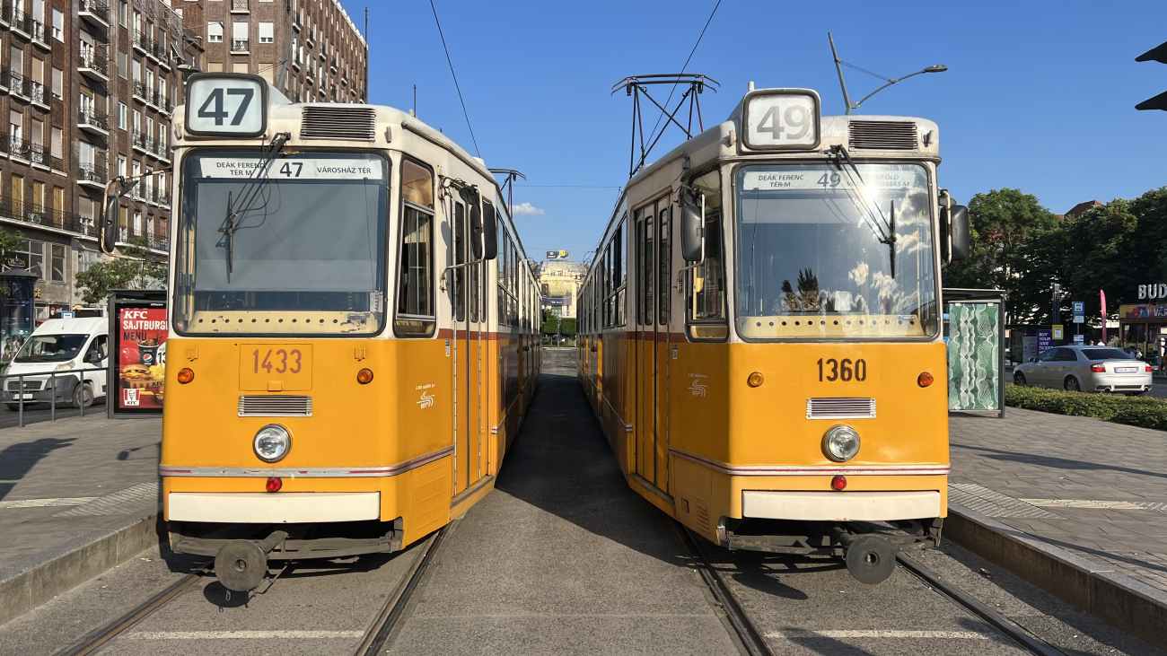 Будапешт, Ganz CSMG2 № 1433; Будапешт, Ganz CSMG2 № 1360