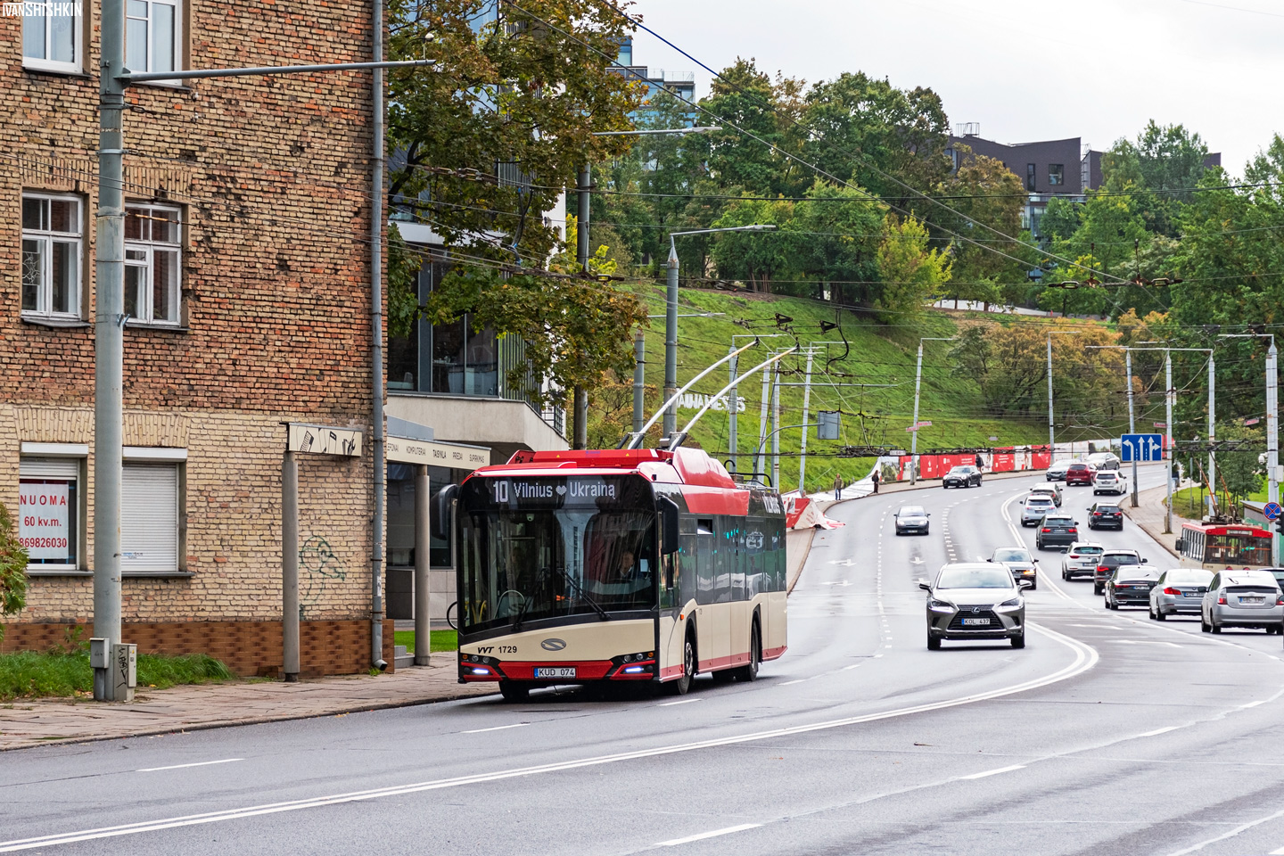 Вильнюс, Solaris Trollino IV 12 Škoda № 1729