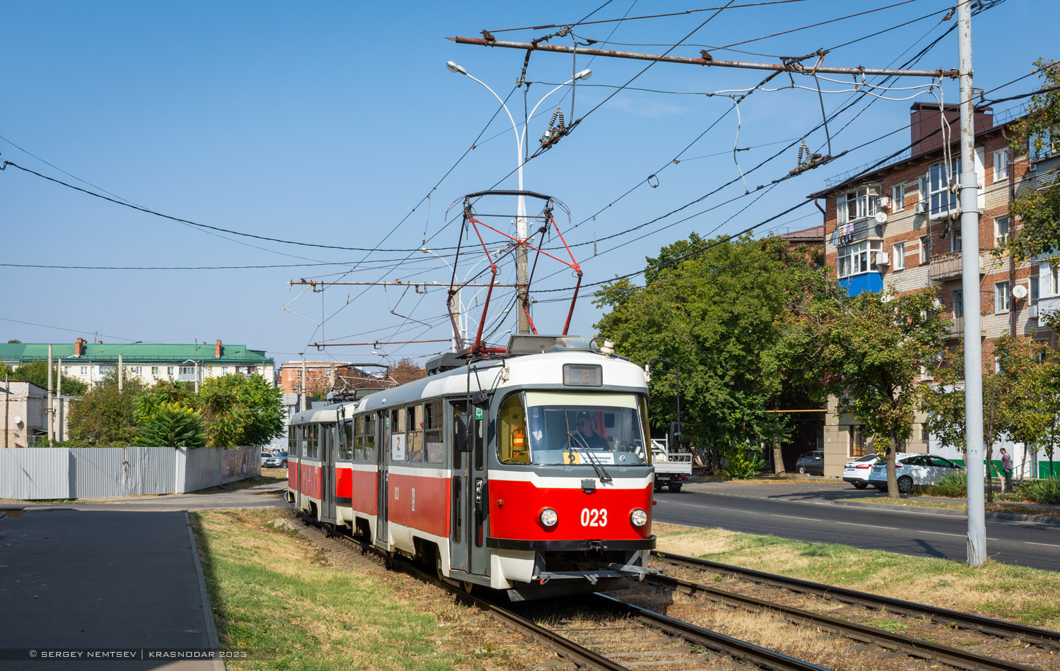 Краснодар, Tatra T3SU КВР ТРЗ № 023