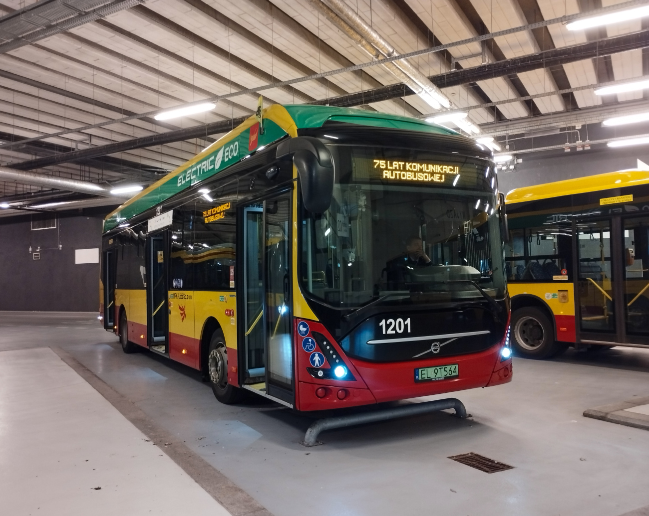 Лодзь, Volvo 7900E № 1201; Лодзь — 75 лет автобусному транспорту в Лодзи — 8.10.2023