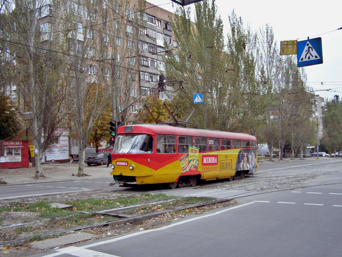 Донецк, Tatra T3SU № 929