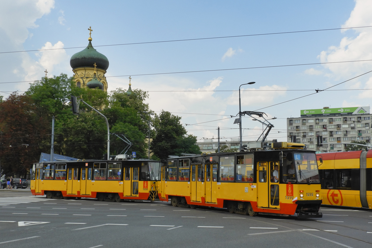 Варшава, Konstal 105Na № 1291; Варшава, Konstal 105Na № 1292