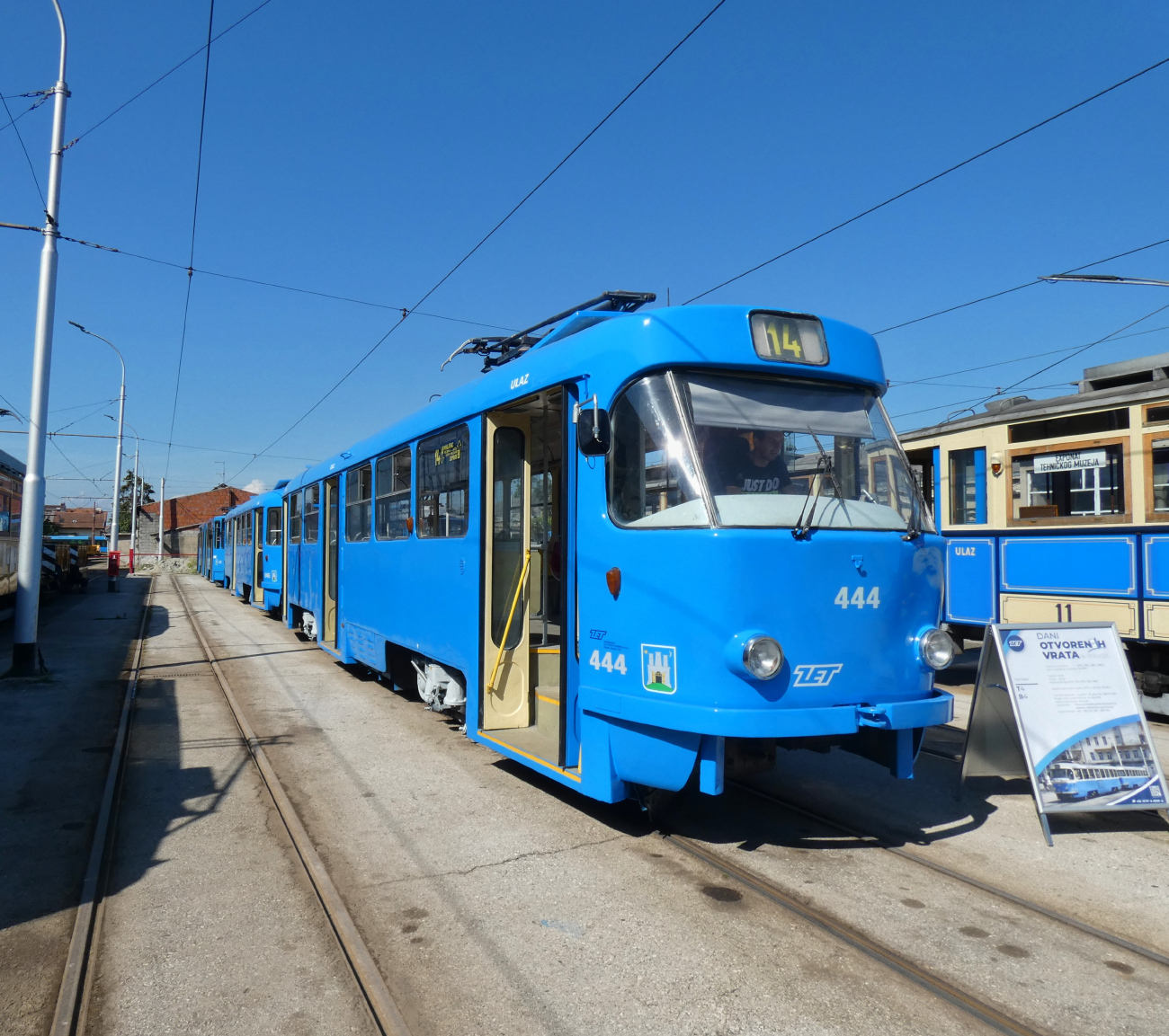 Загреб, Tatra T4YU № 444; Загреб — Дни открытых дверей, 16-17.09.2023