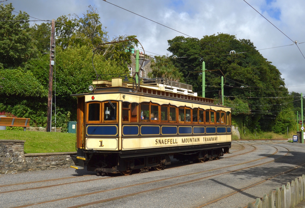 Laxey, Milnes 4-axle motor car Nr. 1