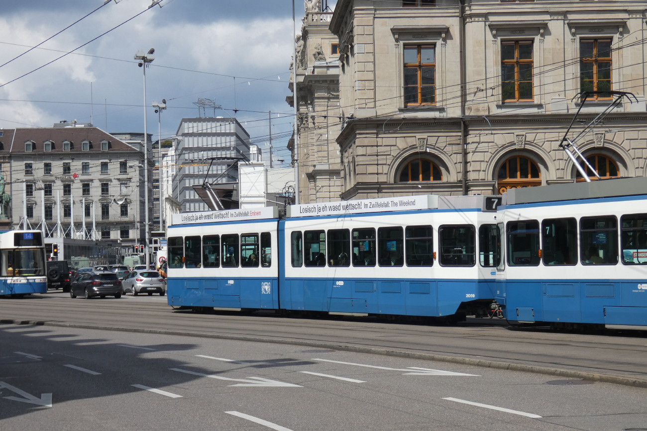 Цюрих, SWP/SIG/BBC Be 4/6 "Tram 2000" № 2059 Цюрих, SWP/SIG/BBC Be 4/6 "Tram 2000" № 2059