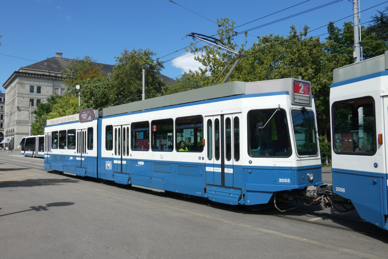 Цюрих, SWP/SIG/BBC Be 4/6 "Tram 2000" № 2055
