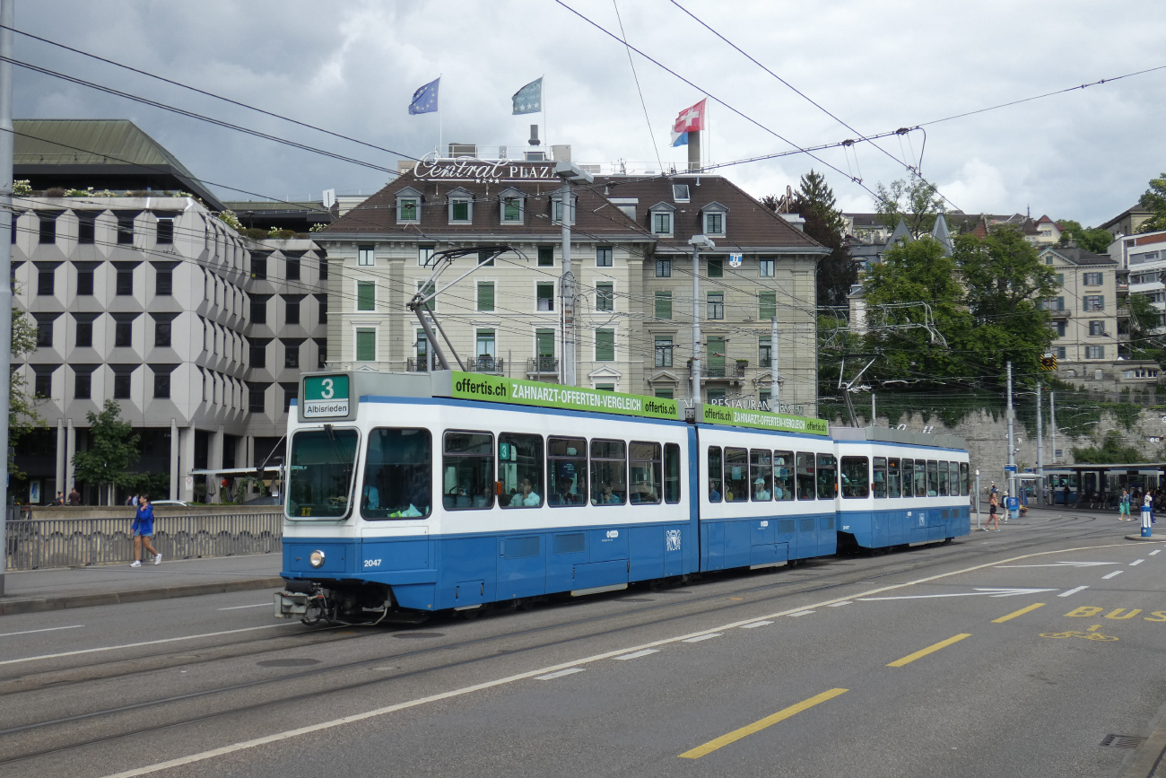 Цюрих, SWP/SIG/BBC Be 4/6 "Tram 2000" № 2047