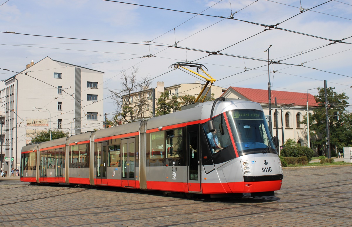 Прага, Škoda 14T Elektra № 9115