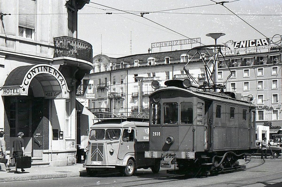 Базель, Рельсошлифовщик № 2030; Базель — Старые фотографии
