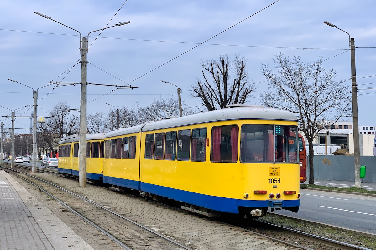 Арад, Duewag ET6 № 1014; Арад, Duewag EB6 № 1054