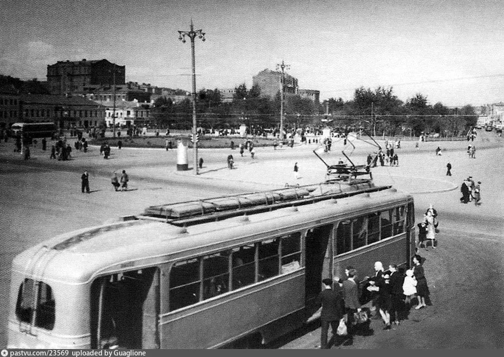 Москва — Исторические фотографии — Трамвай и Троллейбус (1946-1991)