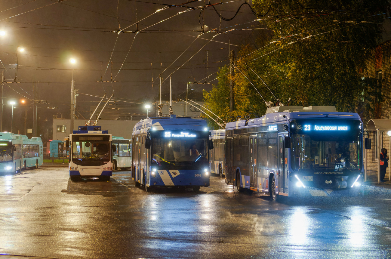 Sankt-Peterburg, Trolza-5265.02 “Megapolis” № 6008; Sankt-Peterburg, BKM 32100D «Olgerd» № 6116