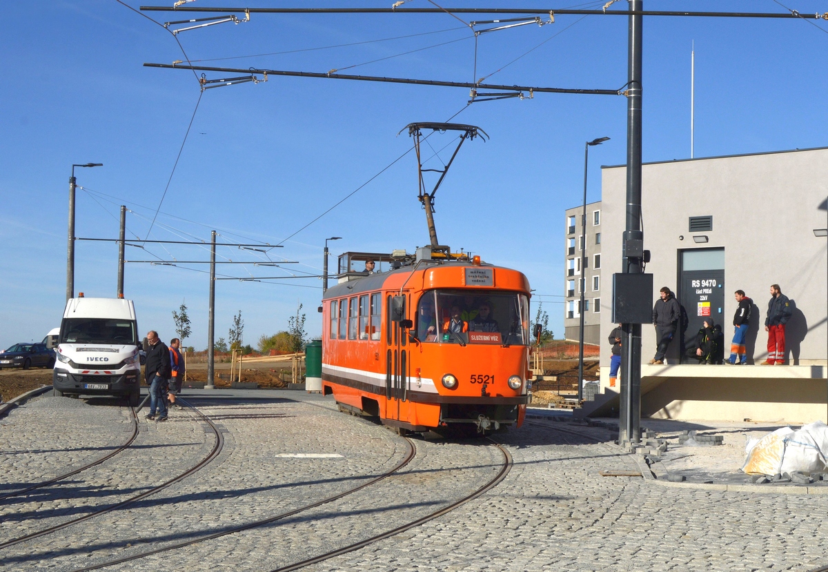 Прага, Tatra T3 № 5521; Прага — Строительство и oткрытие новой трамвайной линии Divoká Šárka — Dědina