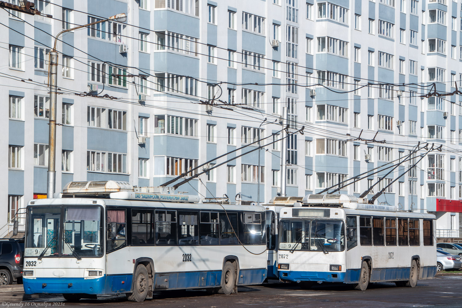 Уфа, БТЗ-52767А № 2032; Уфа, НефАЗ-БТЗ 52765Р № 2112; Уфа, БТЗ-52761Т № 2072