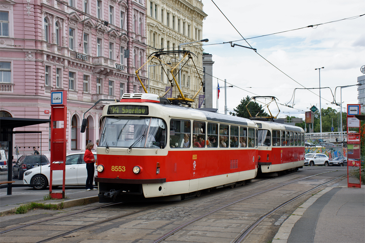 Прага, Tatra T3R.P № 8553
