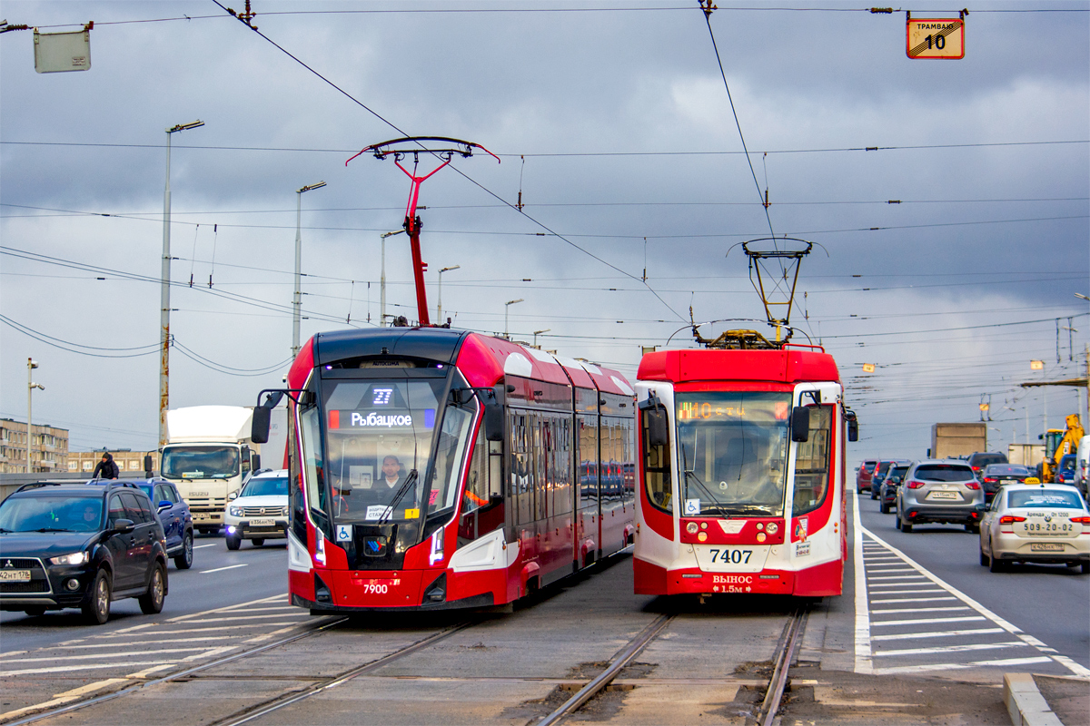 Санкт-Петербург, 71-931М «Витязь-М» № 7900; Санкт-Петербург, 71-631-02 № 7407
