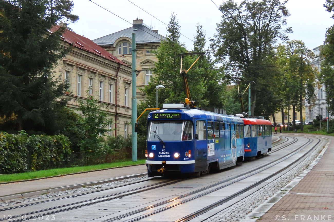 Либерец ― Яблонец-над-Нисой, Tatra T3R.SLF № 65; Либерец ― Яблонец-над-Нисой, Tatra T3M.04 № 60