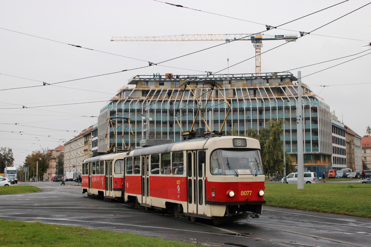 Praha, Tatra T3M2-DVC # 8077