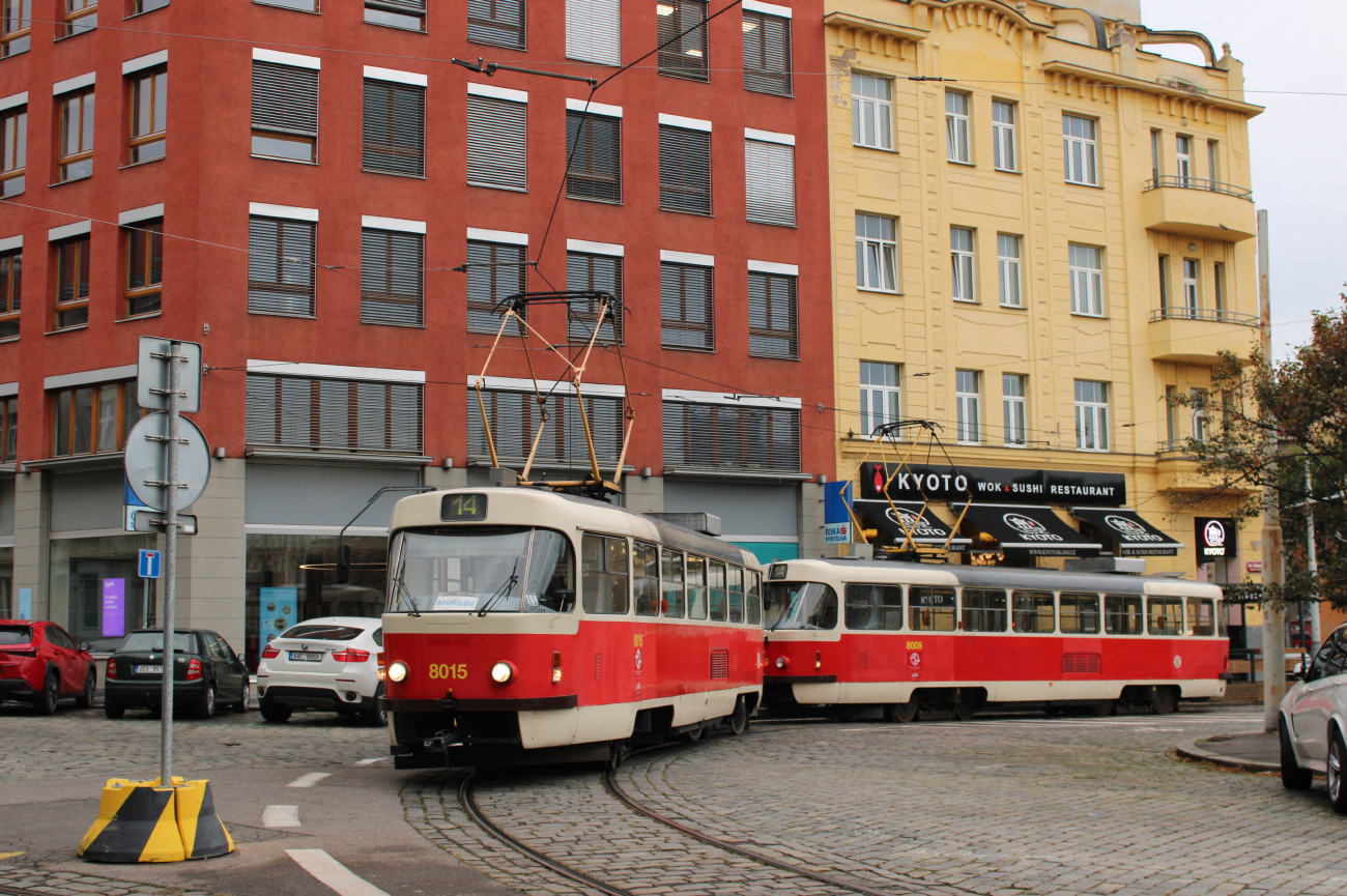 Прага, Tatra T3M2-DVC № 8015 Прага, Tatra T3M2-DVC № 8015