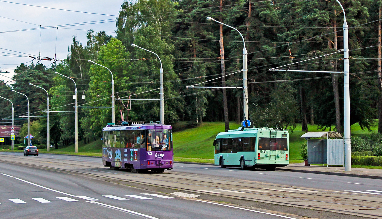 Минск, БКМ 60102 № 102; Минск, БКМ 32102 № 5440