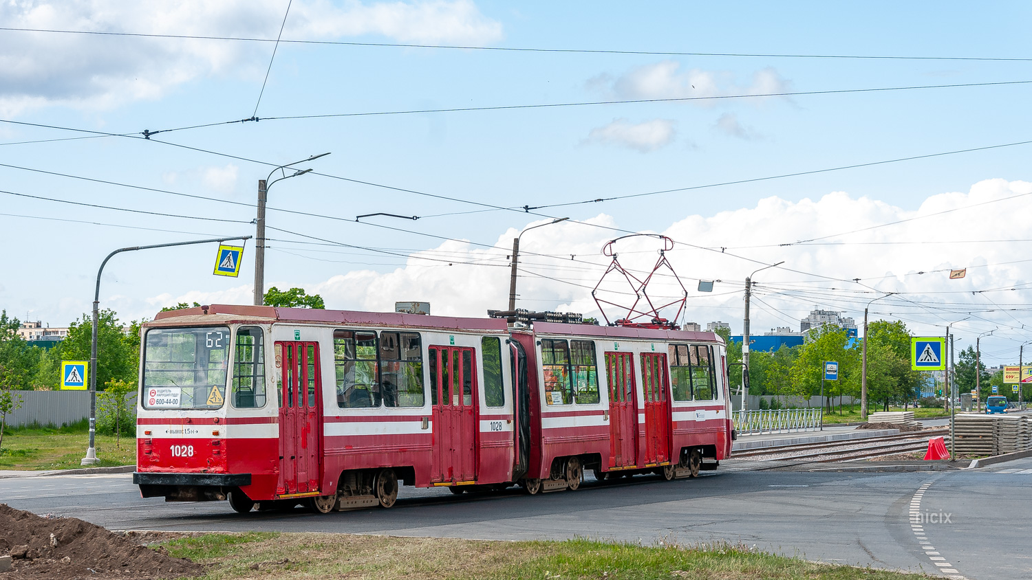 Saint-Petersburg, 71-147K (LVS-97K) № 1028; Saint-Petersburg — Track repairs