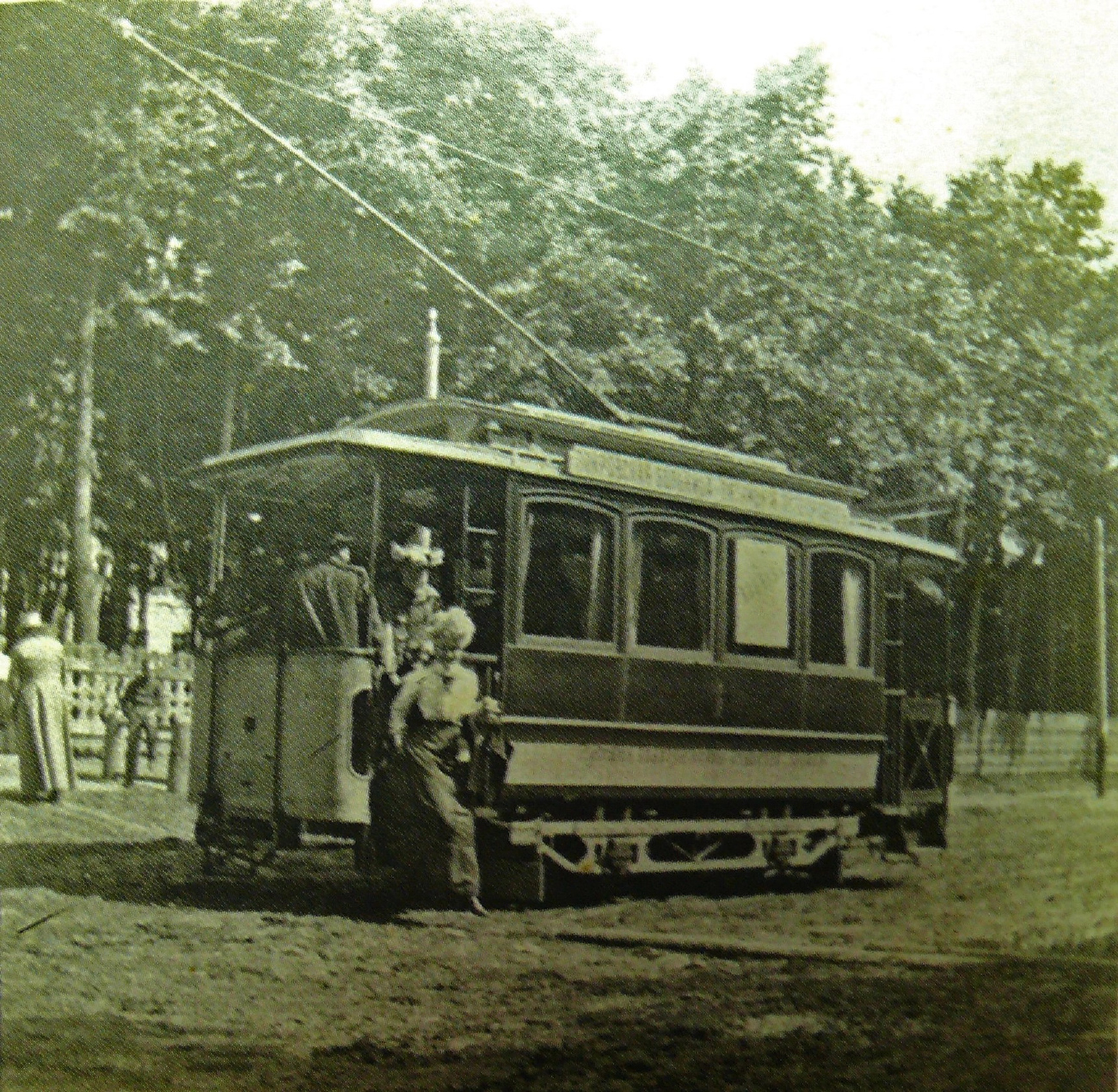 Смоленск, Двухосный моторный вагон № 1; Смоленск — Исторические фотографии (1901 — 1917 гг.)