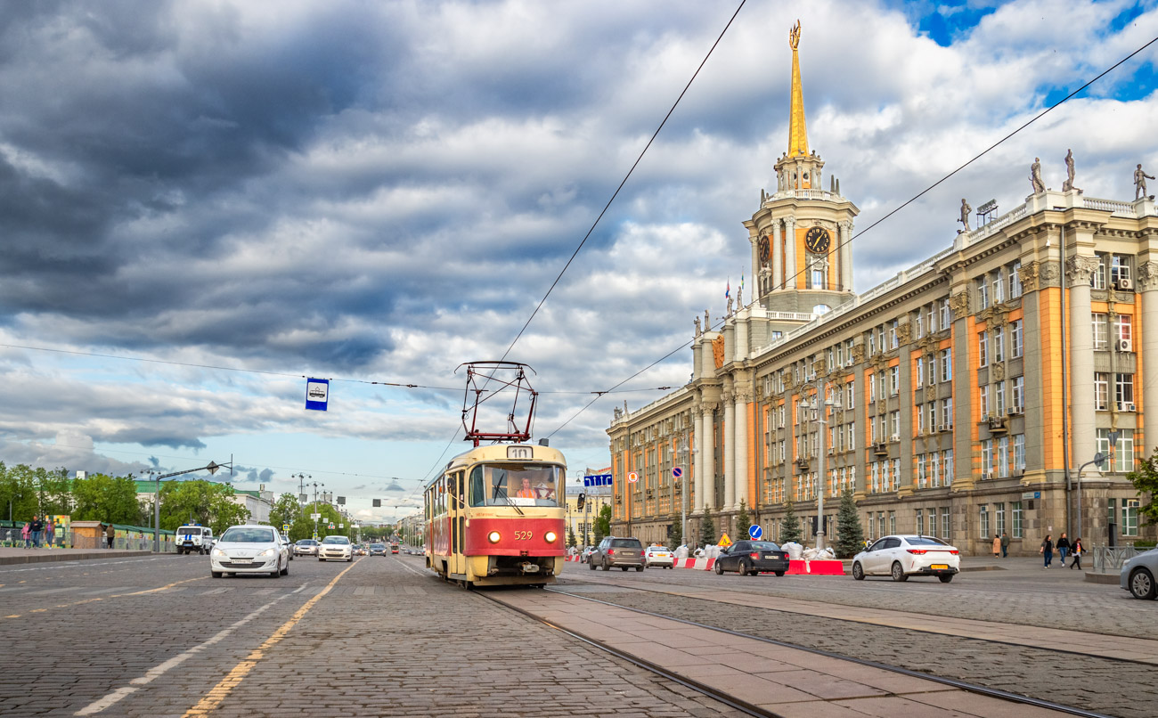 Екатеринбург, Tatra T3SU (двухдверная) № 529
