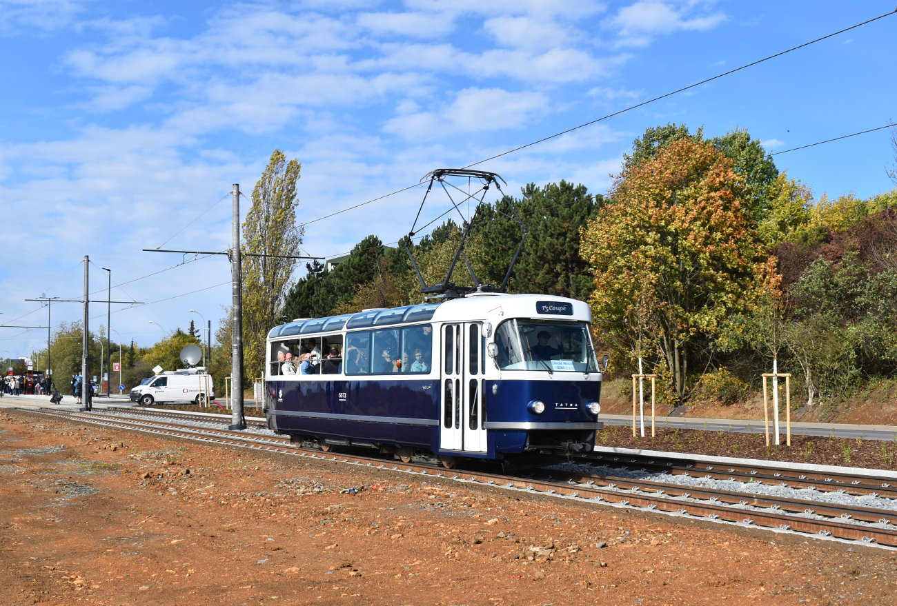 Прага, Tatra T3R.P № 5573; Прага — Строительство и oткрытие новой трамвайной линии Divoká Šárka — Dědina