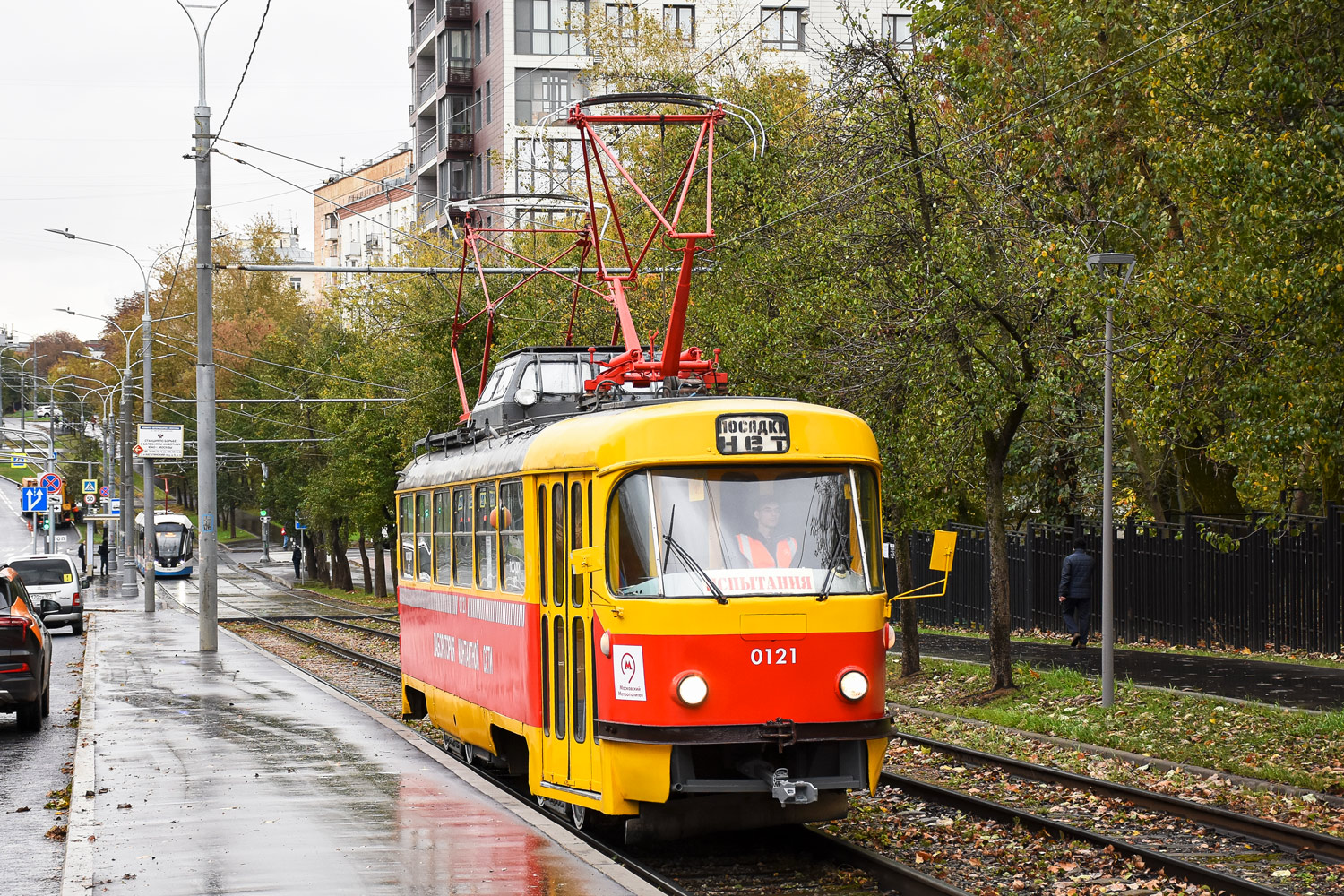 Москва, Tatra T3SU (двухдверная) № 0121