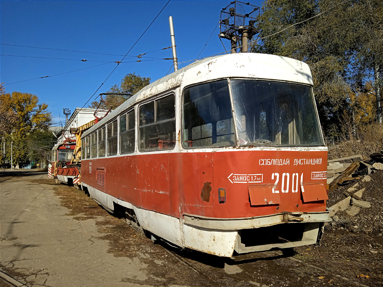 Самара, Tatra T3SU (двухдверная) № 2001; Самара — Кировское трамвайное депо