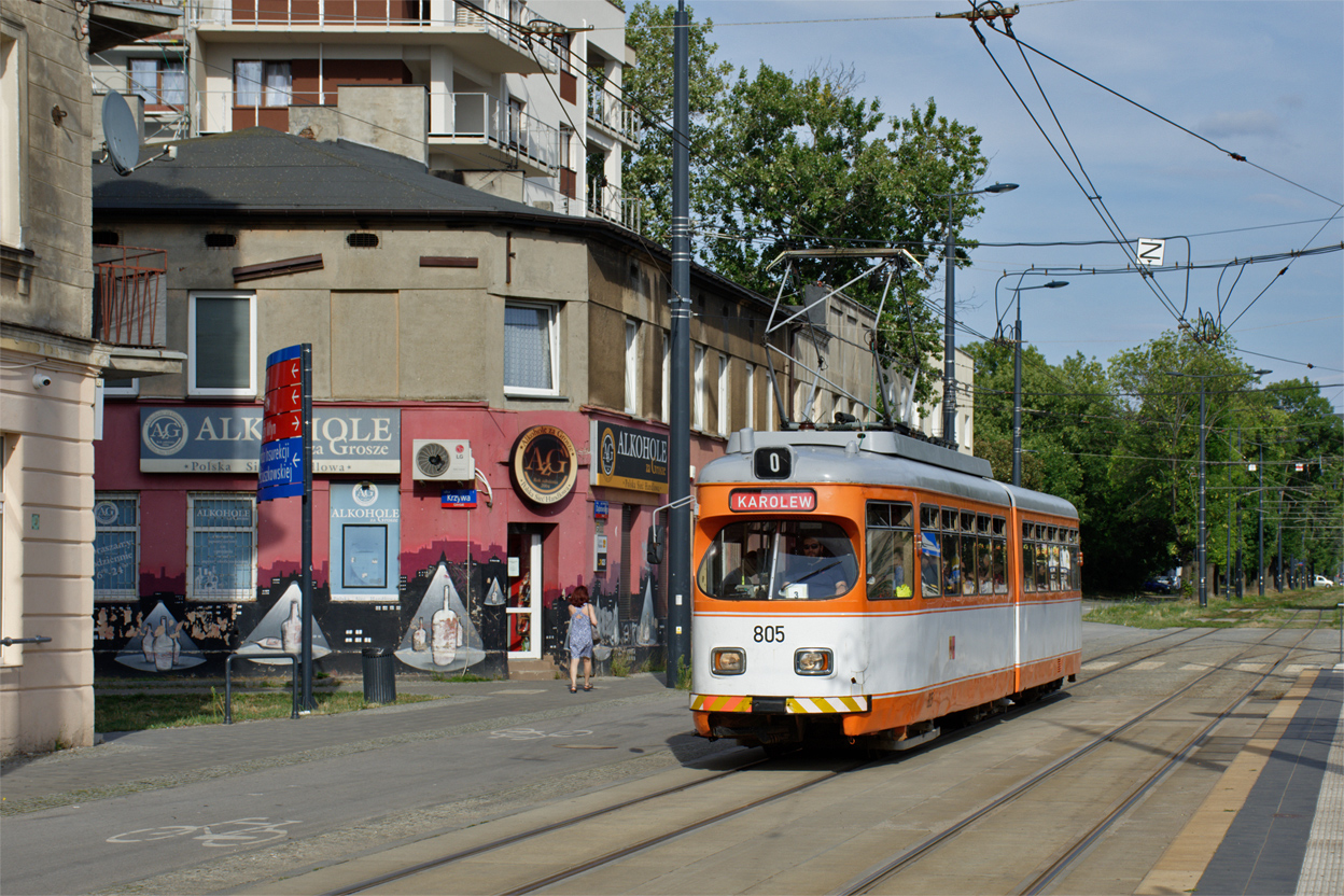 Łódź, Duewag GT6 № 805