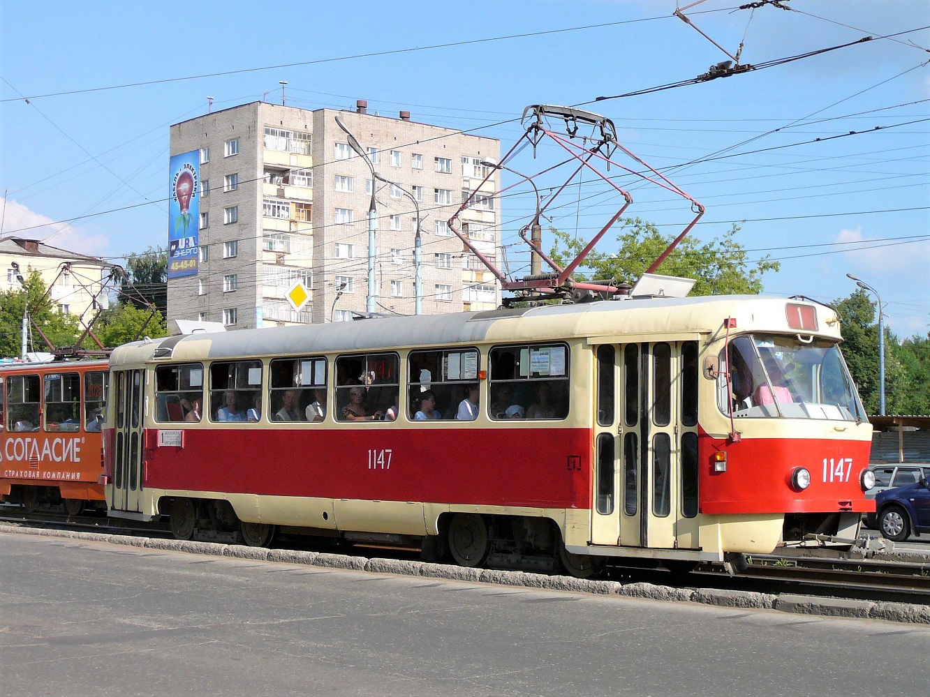 Ижевск, Tatra T3SU (двухдверная) № 1147
