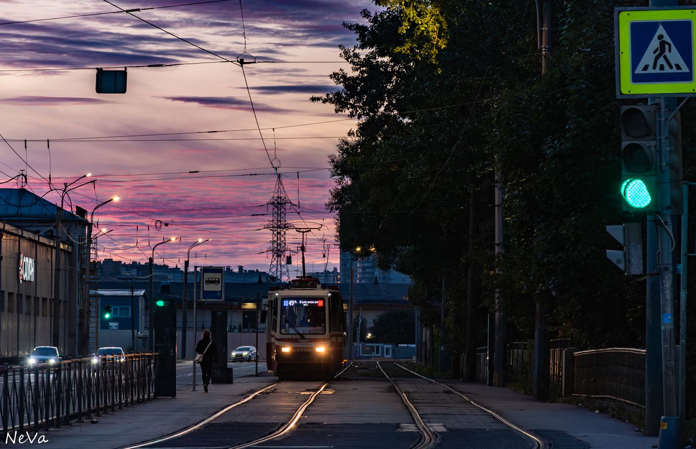 Sankt Petersburg, LVS-86K Nr. 1098; Sankt Petersburg — Tram lines and infrastructure