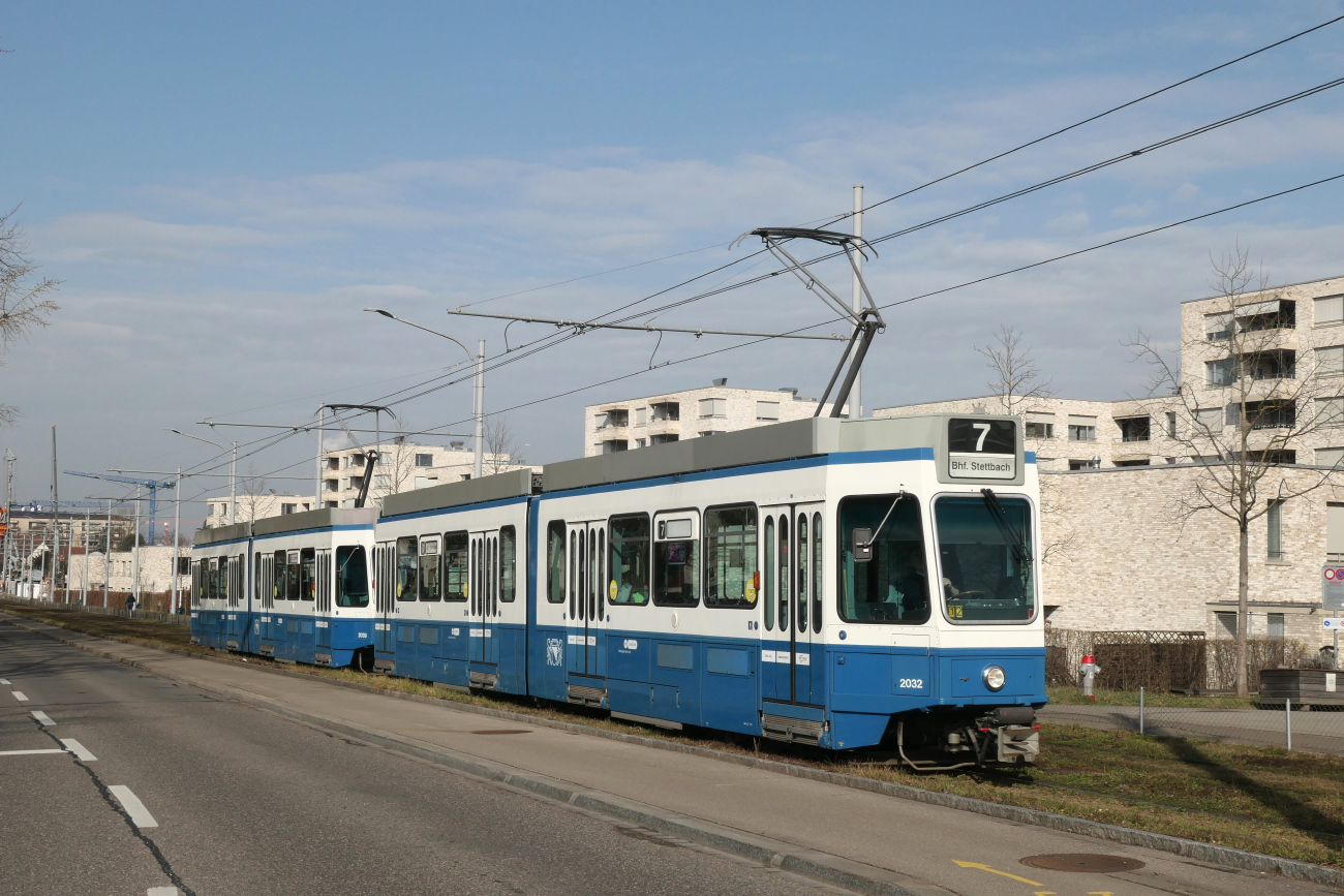 Цюрих, SWS/SWP/BBC Be 4/6 "Tram 2000" № 2032