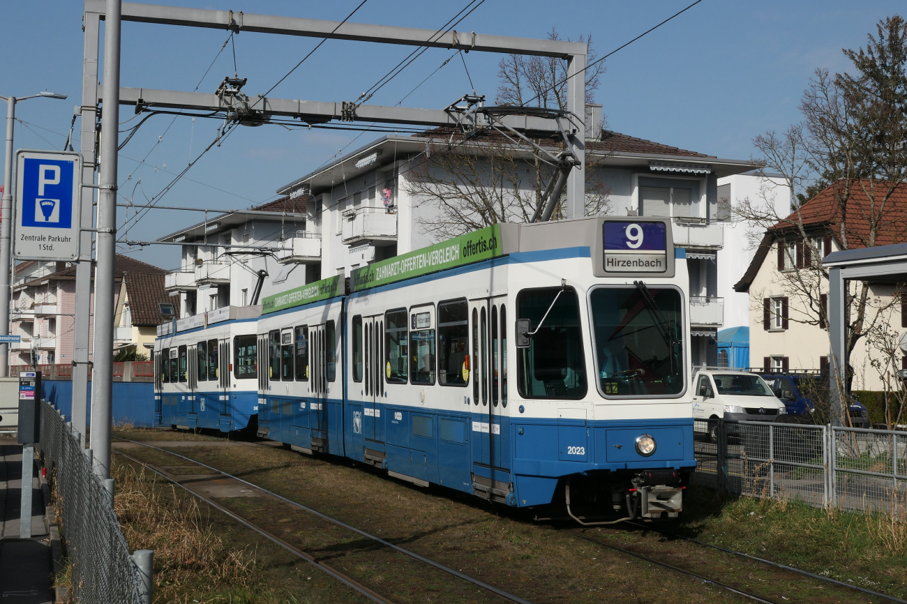 Цюрих, SWS/SWP/BBC Be 4/6 "Tram 2000" № 2023