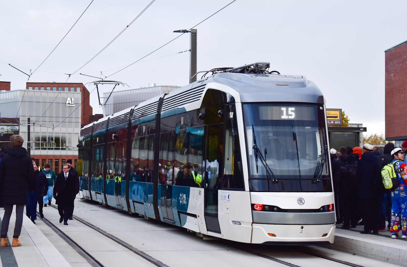 Helsinkis — Espoo, Škoda ForCity Smart Artic Jokeri X54 nr. 601; Helsinkis — Espoo — Tram lines