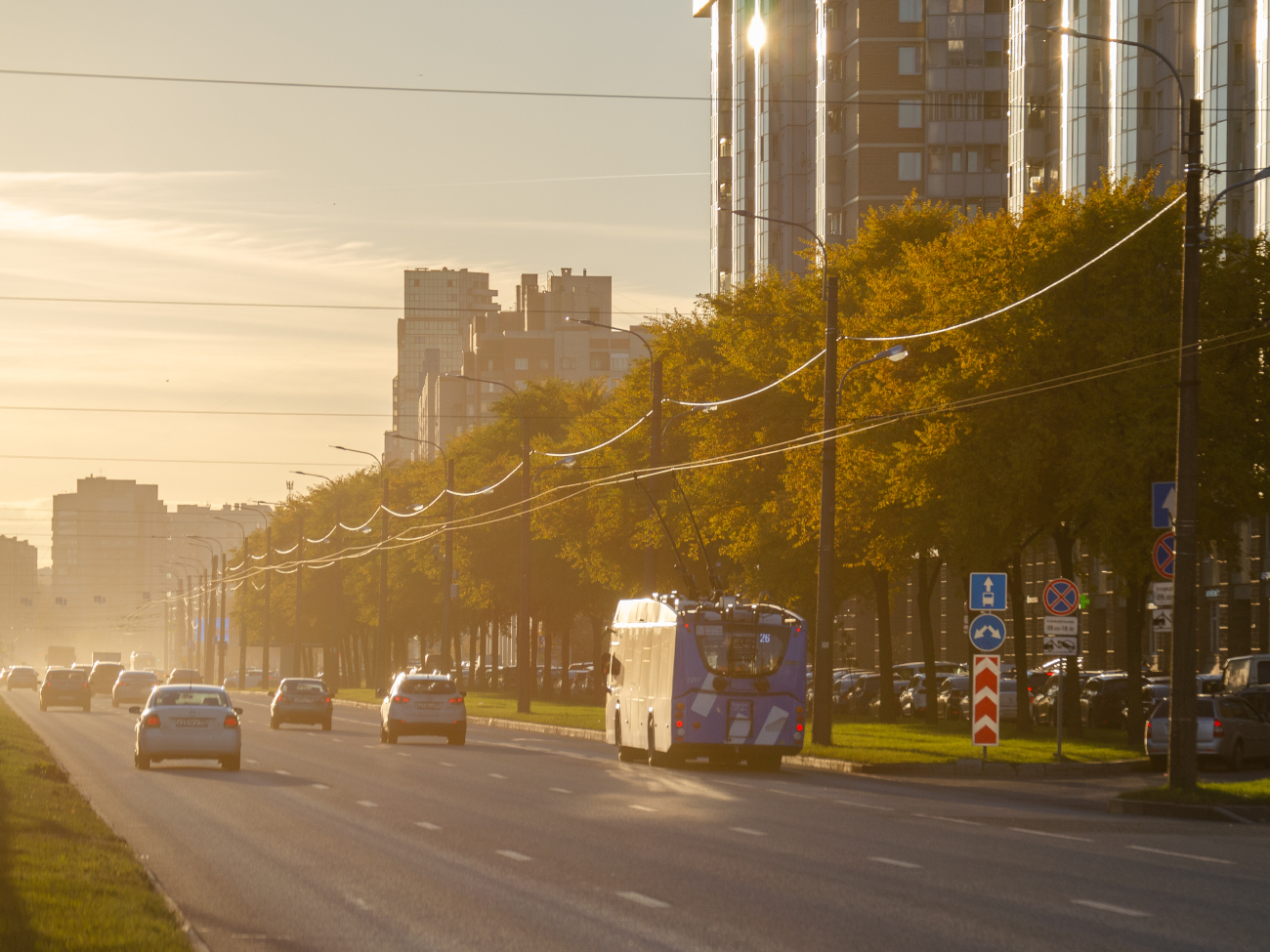 Szentpétervár — Trolleybus lines and infrastructure