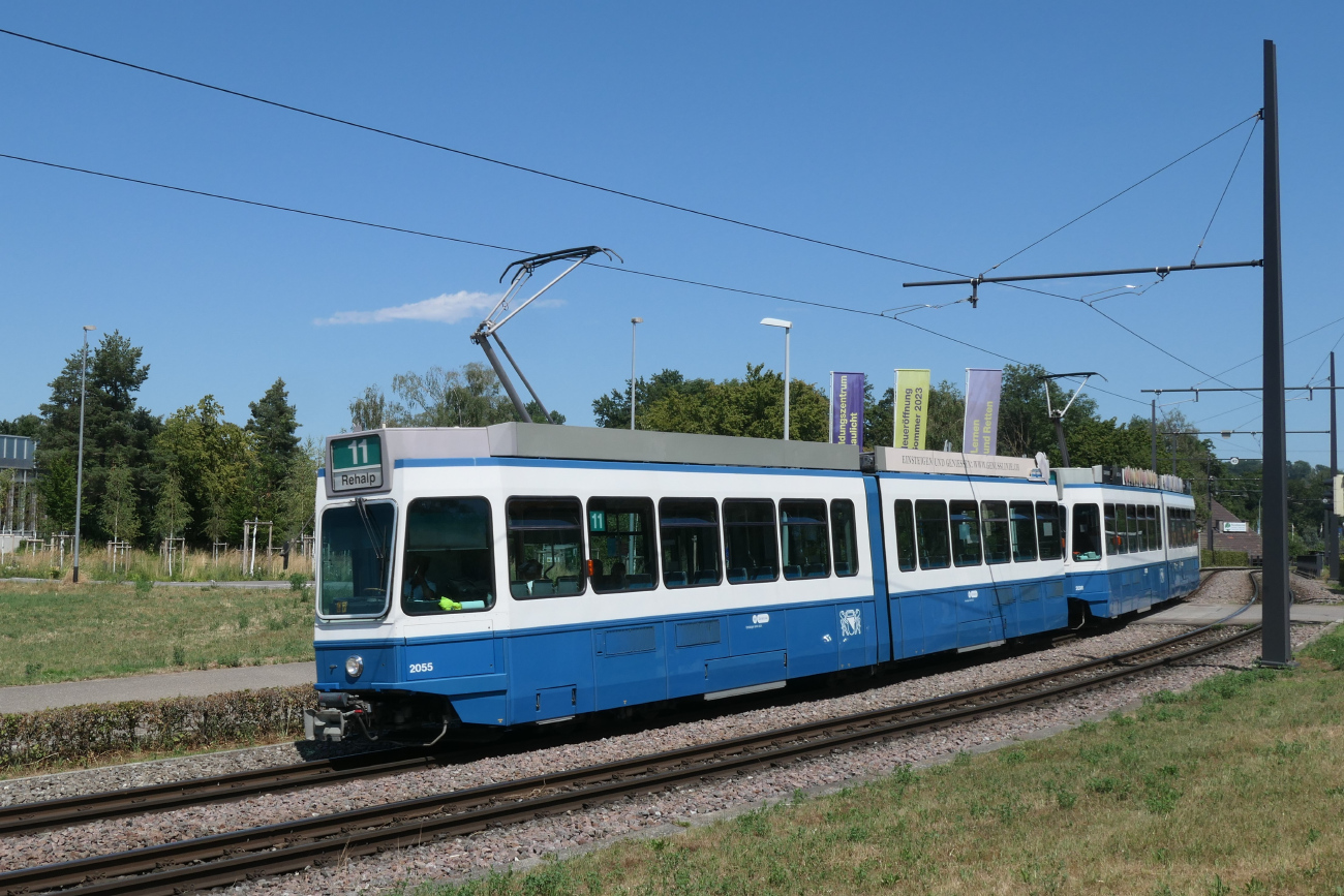 Цюрих, SWP/SIG/BBC Be 4/6 "Tram 2000" № 2055