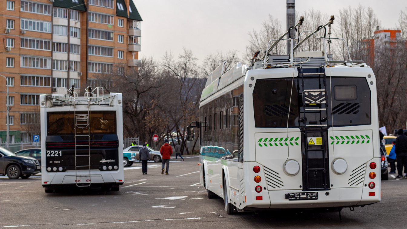 Красноярск, БЕЛРУС К321 (32100D) № б/н; Красноярск — Выставки и презентации; Красноярск — День автомобилиста [2023]; Красноярск — Новые троллейбусы