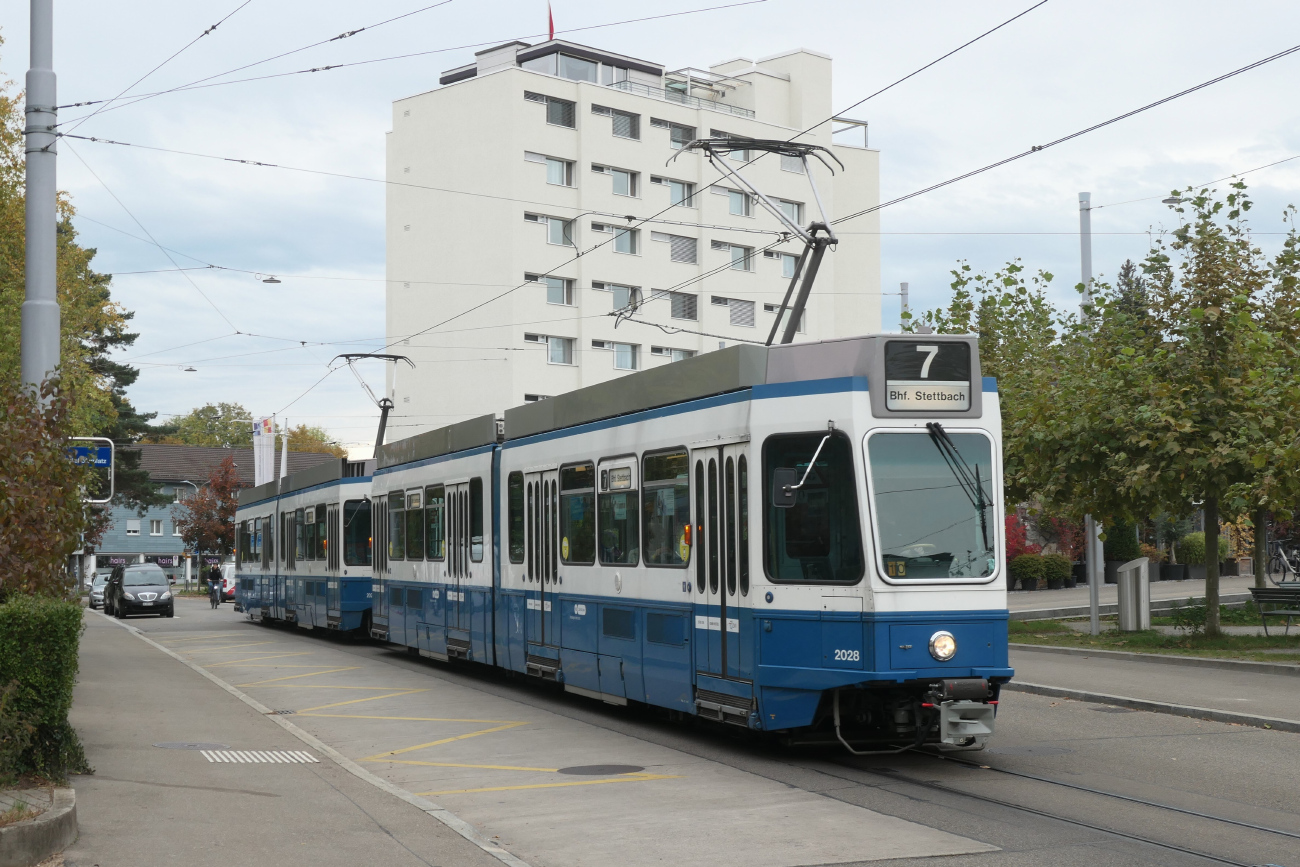 Цюрих, SWS/SWP/BBC Be 4/6 "Tram 2000" № 2028